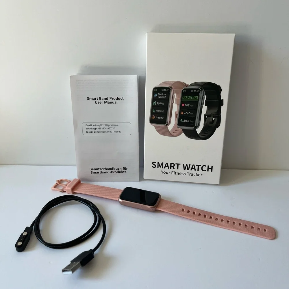 Smart Watch Fitness Tracker - Pink